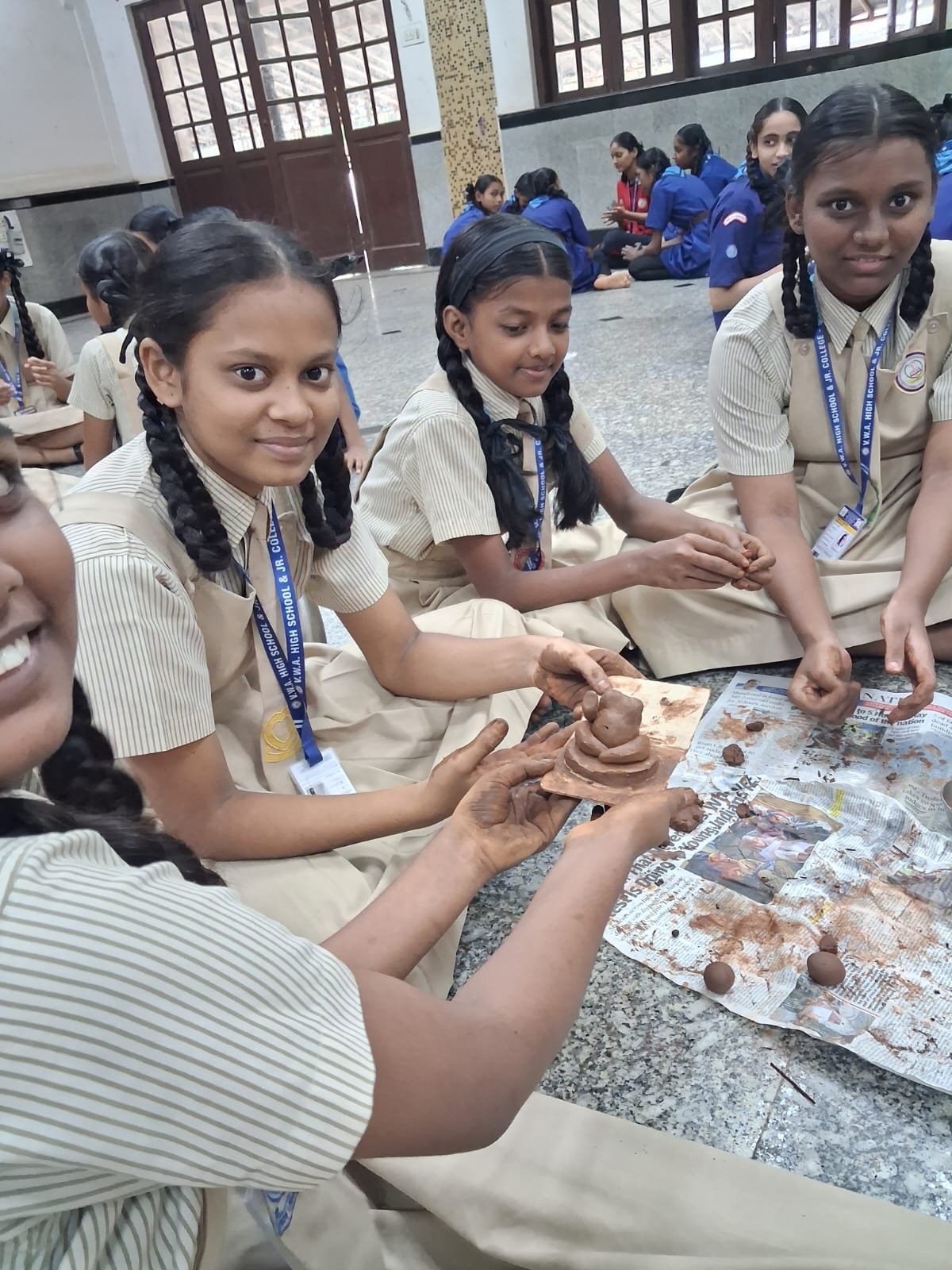 Scout & Guide, Eco Club Activity  – Eco-Friendly Ganpati Making